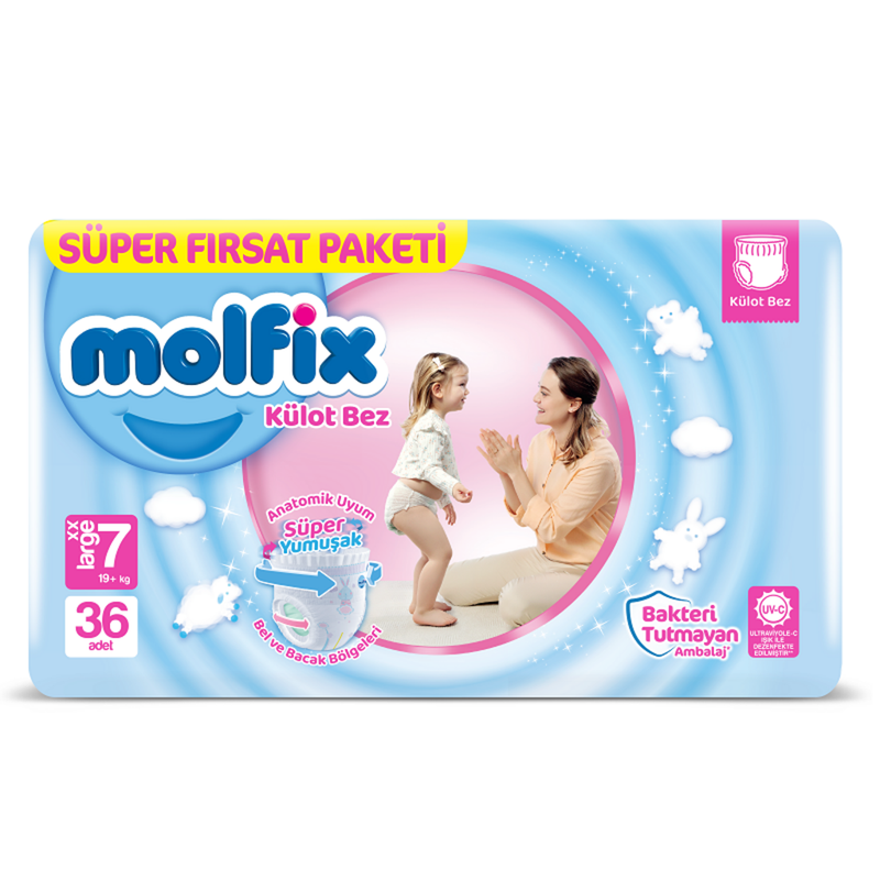 Підгузки-трусики для дітей Molfix Jumbo 7 XXL (19+ кг) 36 шт.